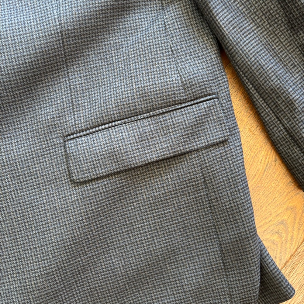 Macy's Dark Gray Patterned Blazer - image 4